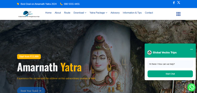 Amarnath Yatra AI Website